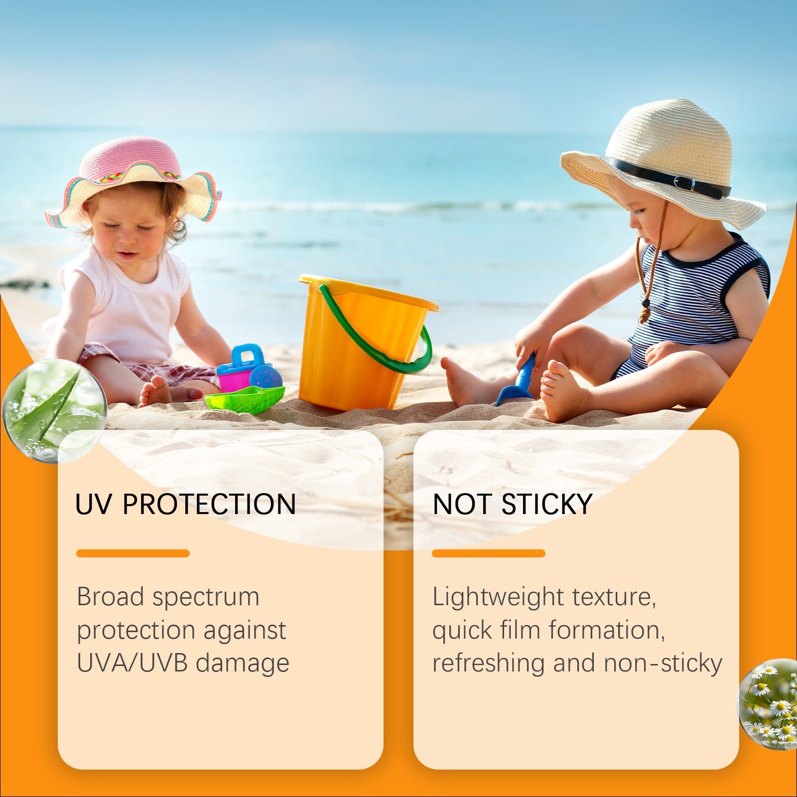 Children's Outdoor Protection Cream, Gentle UV Shield, Light Moisturizer, Sensitive Skin ,80g
