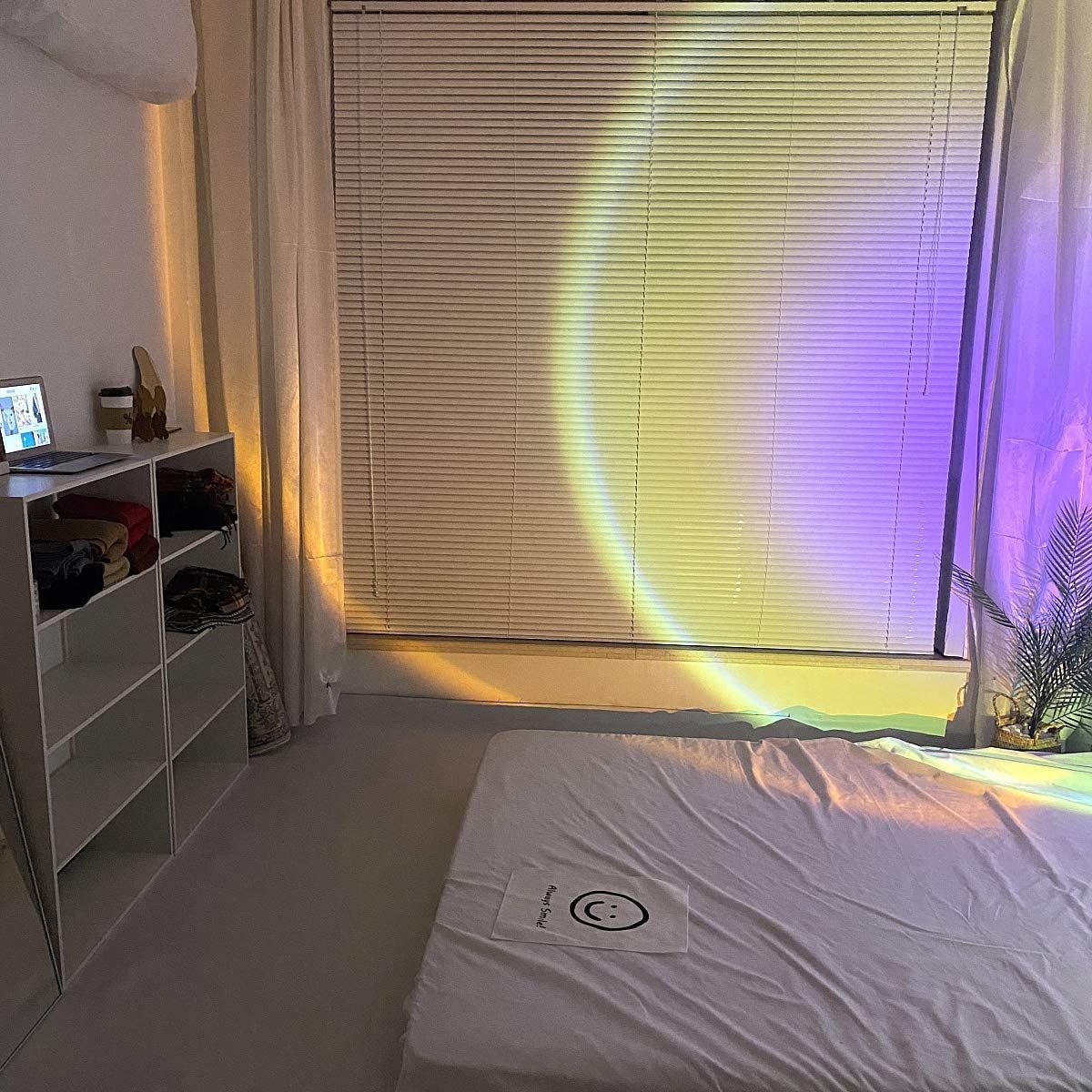 LED Sunset Projector Lamp 90 Degree Rotation Rainbow Sun Night Light