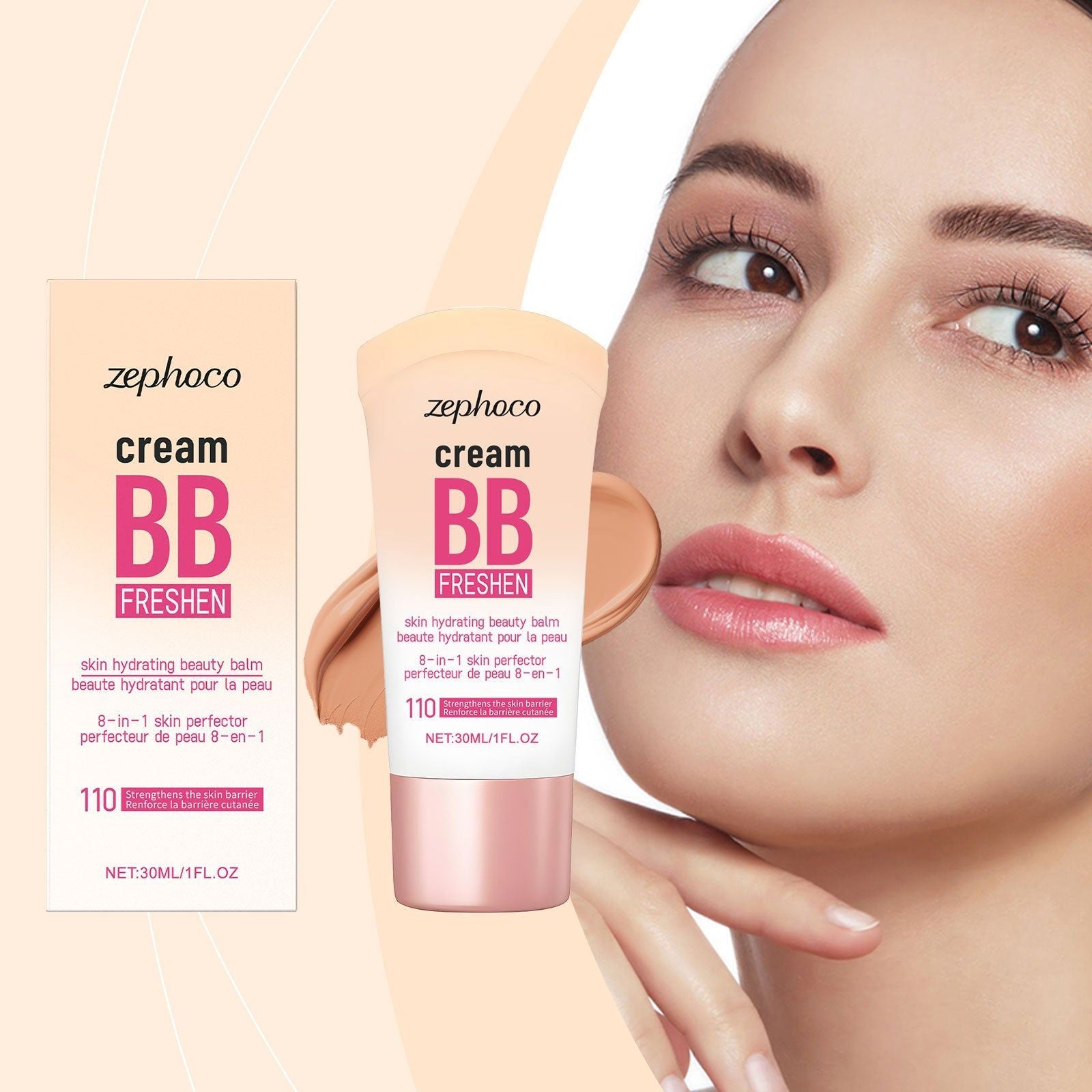 Brightening Concealer BB Cream for Dark Skin, Matte, Moisturizing, Oily & Dry Skin ,30ml