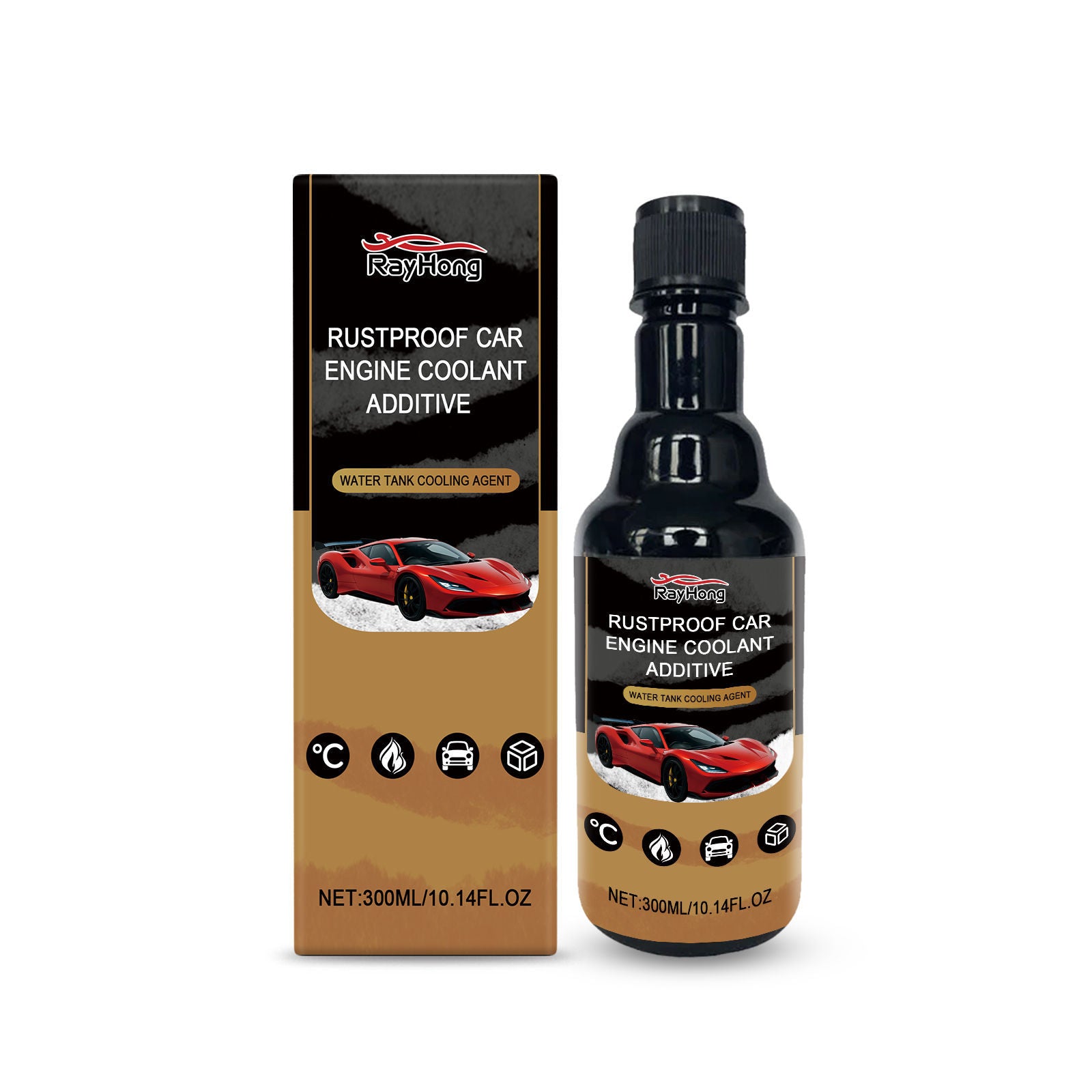 Boost Engine Life with Top-Rated Cooling System Protective Agent, Anti-Corrosion, Anti-Scaling, Automotive Protection ,300ml