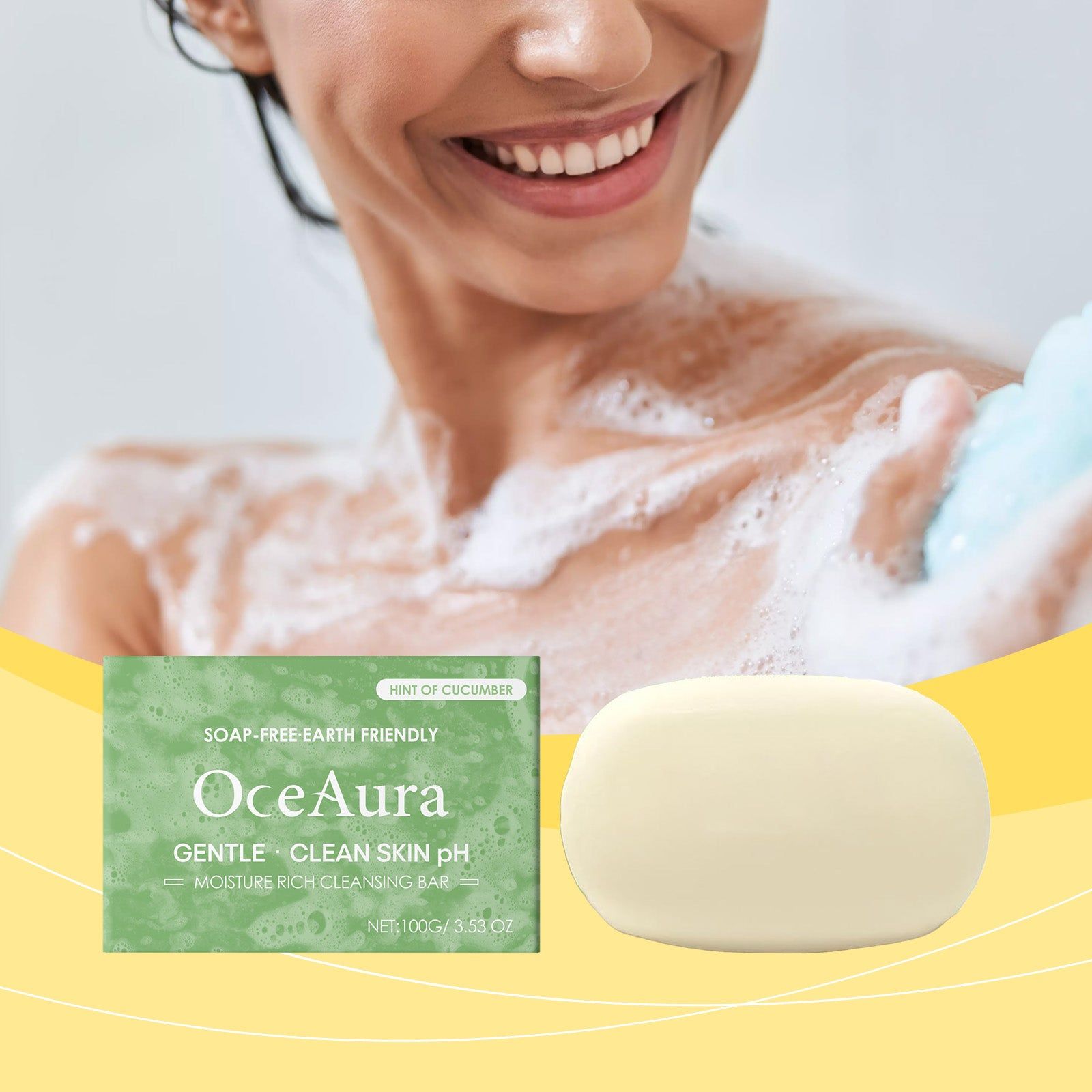 Body Wash, Gentle Hydrating Cleansing Soap for Skin and Hair, Moisturizes, Removes Sweat ,100g