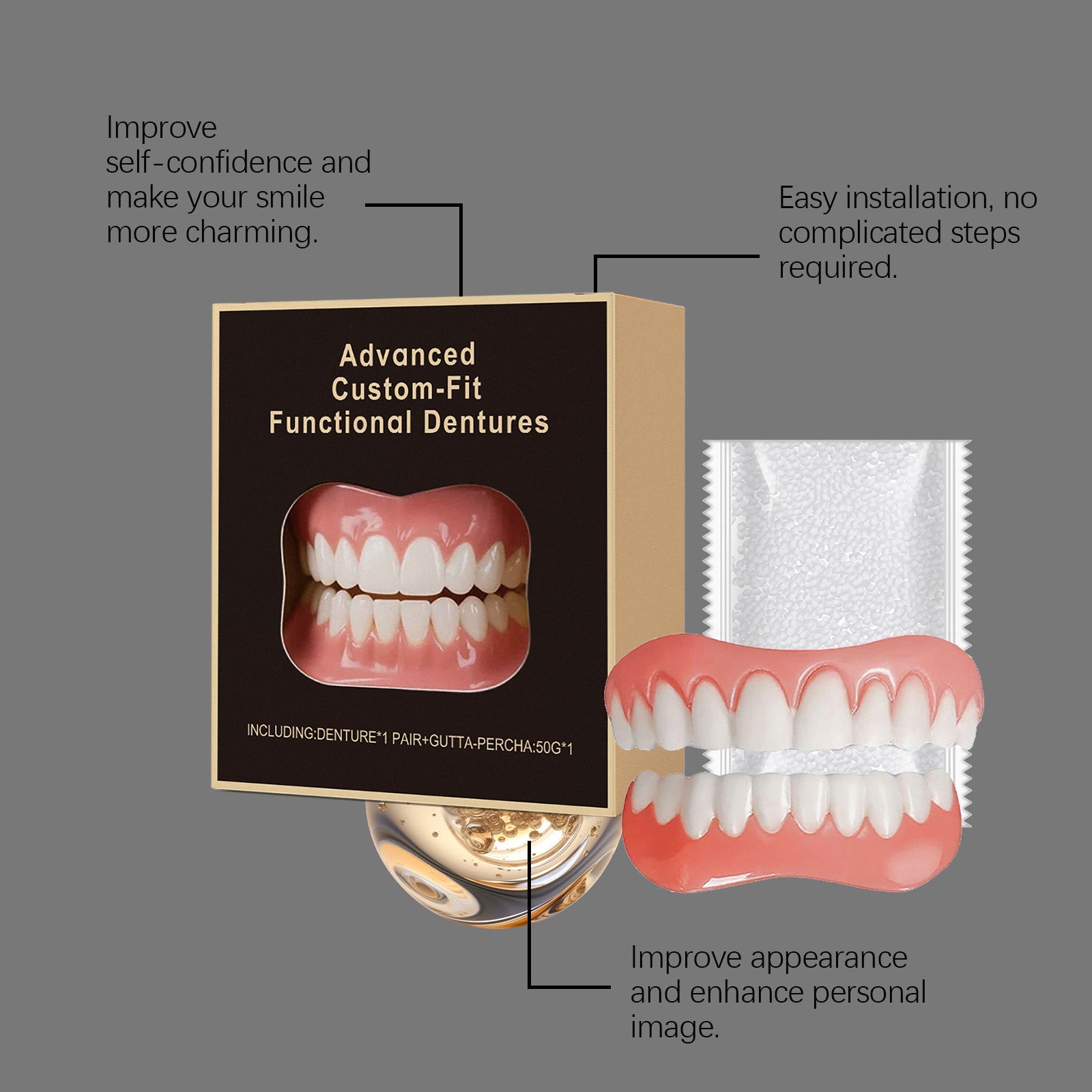Revitalize Your Smile with Denture Modification Set, Comfortable, Easy to Use, Enhance Confidence ,1 set