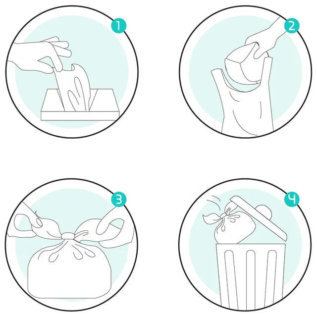 Bumble & Bird - Scented Biodegradable Nappy Bags - Pack of 100
