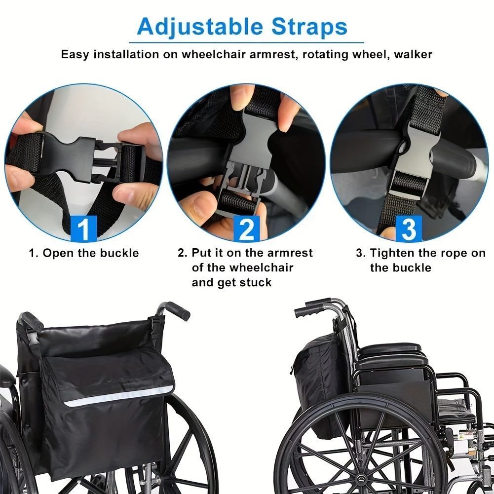 Wheelchair Bag Wheelchair Rear Storage Bag Electric Wheel Chair Accessories