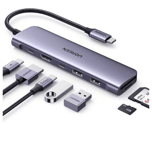 محول UGREEN 7IN 1 USB-C متعدد الوظائف