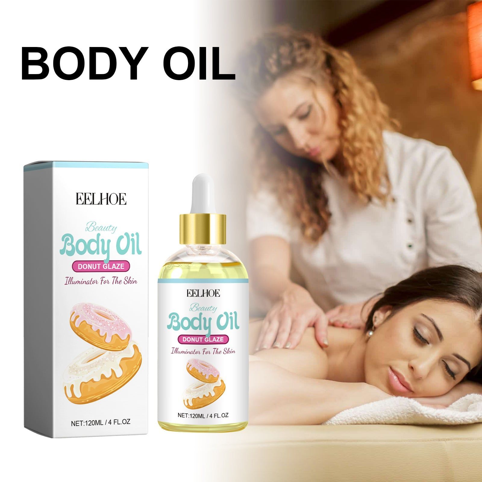 Body Oil, Deep Moisturizing, Muscle Relaxing, Skin Firming, Treatment Essential Oil ,120ml
