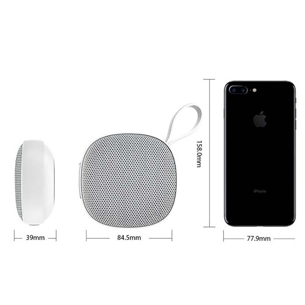 Mini Bluetooth Speaker Waterproof Fabric Music Player With Magnetic Base