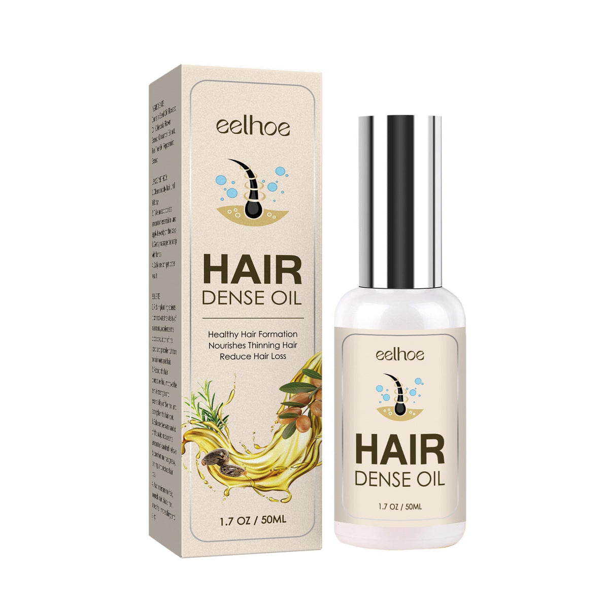 Revitalize Hair Care with Dense Oil, Nourishing Roots, Anti-Dandruff, Hair Growth ,50ml