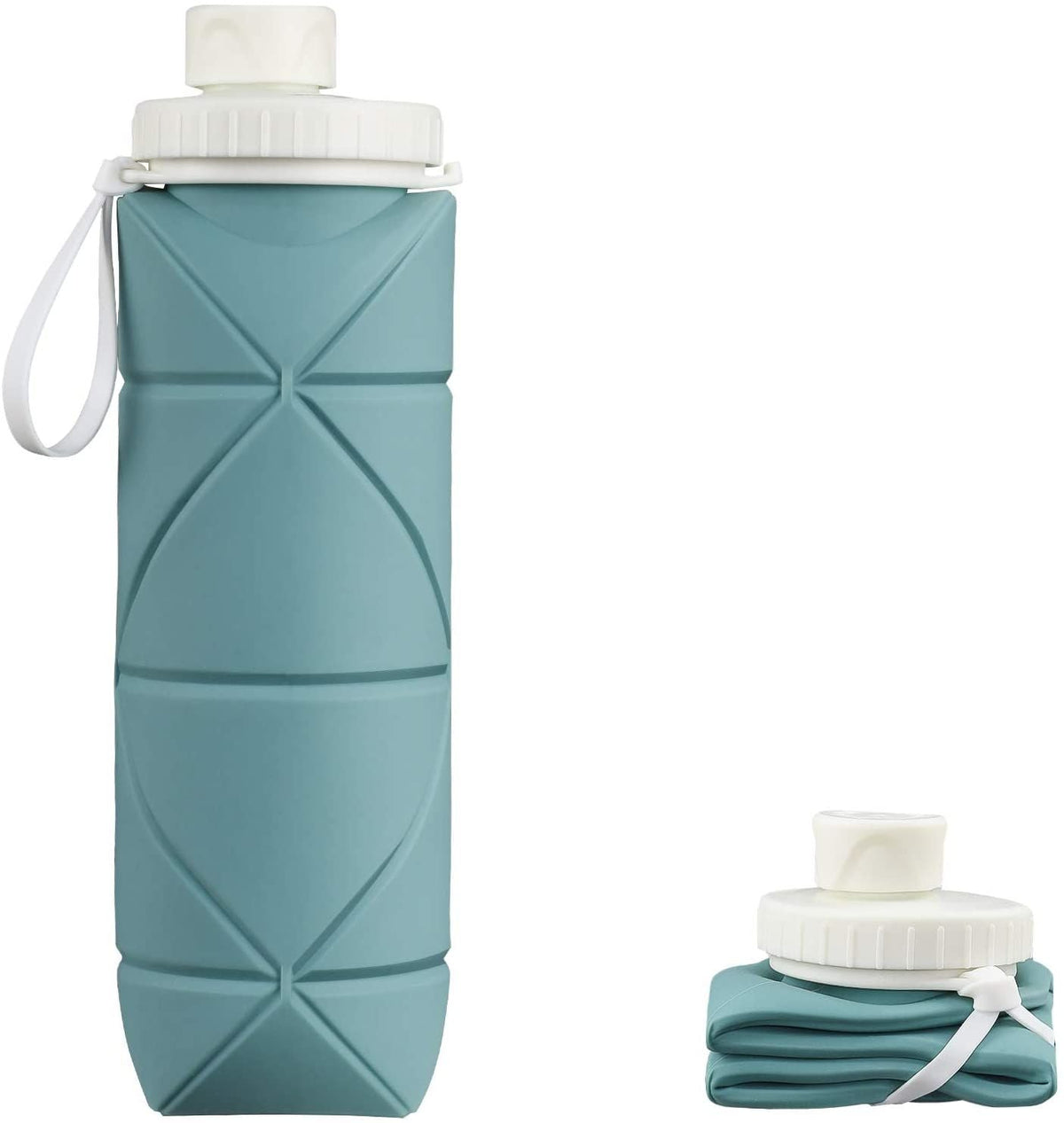 Collapsible Water Bottle Leak-Proof Heat-Resistant Travel Bottles 600ml