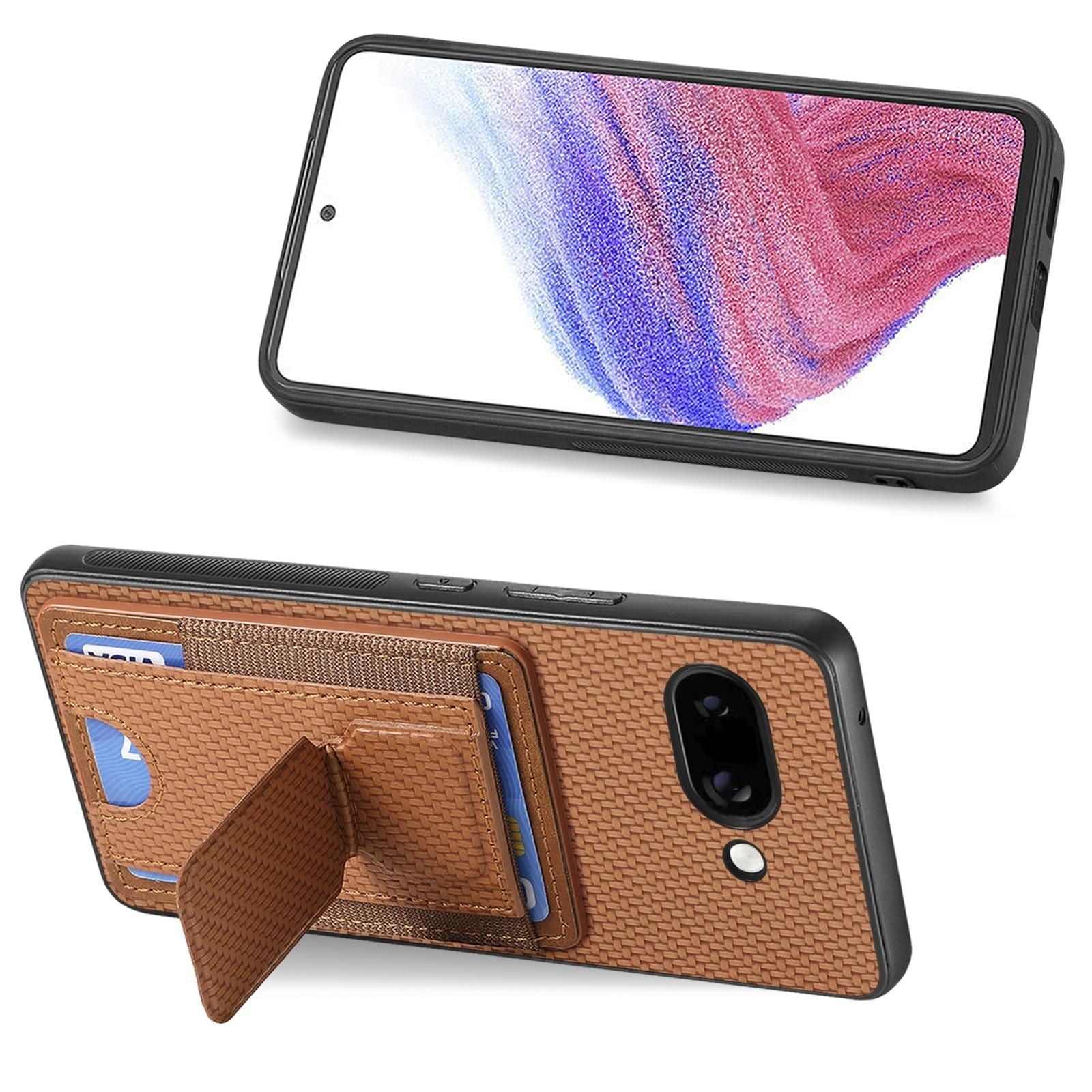 Carbon Fiber Stand Case For Google Pixel 9a