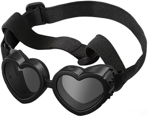 Dog Goggles Dog Glasses Heart Shape Pet Sunglasses for Small Dogs Pet Supplies