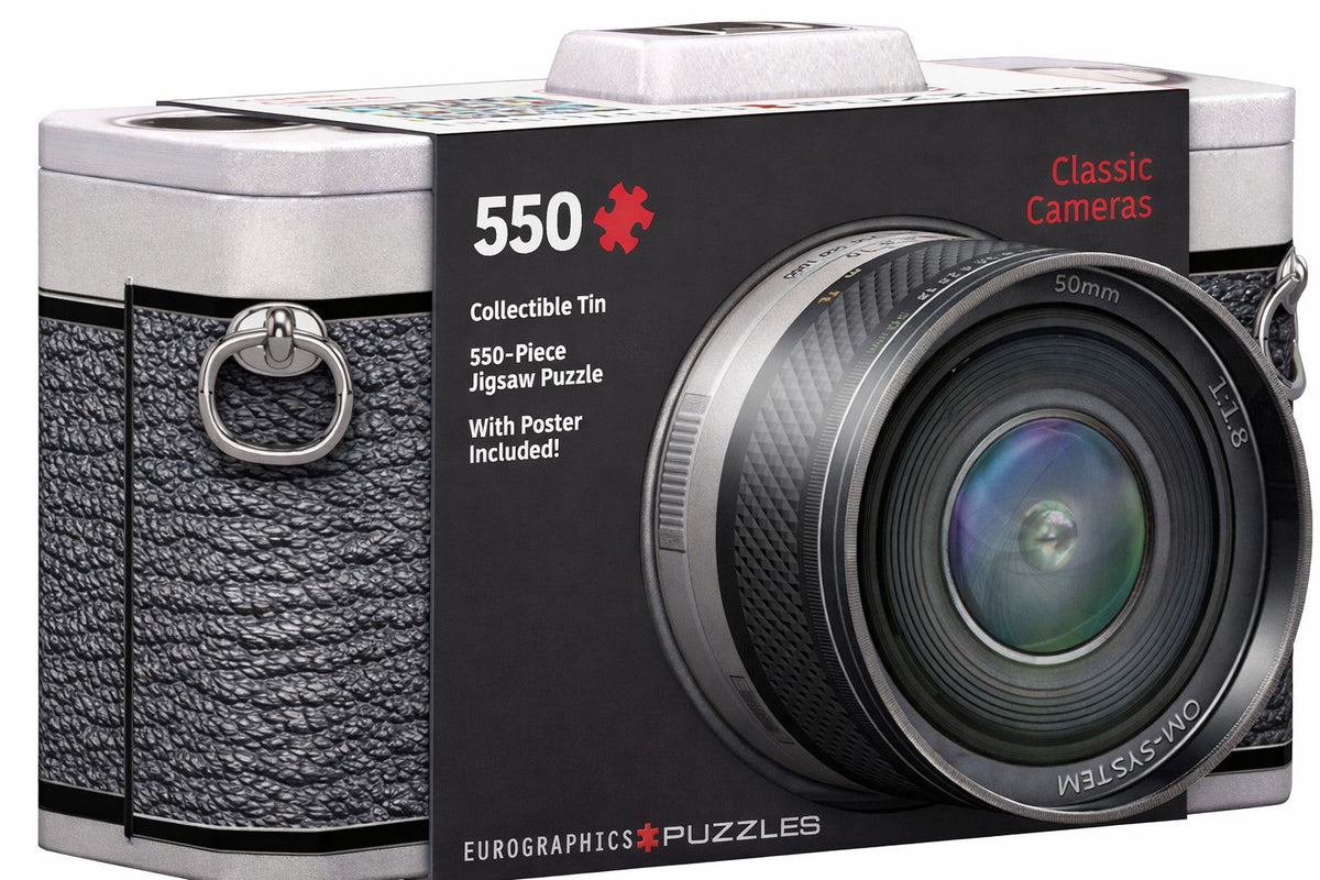 Classic Cameras 550 Piece Puzzle In A Collectible Tin