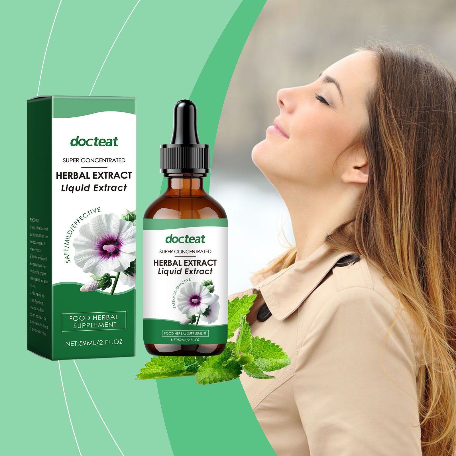 Boost Your Health Naturally, Vegetarian Herbal Supplement Drops for Body Comfort ,59ml