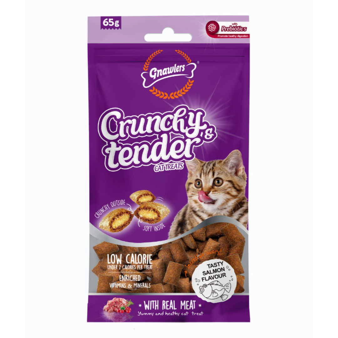 Gnawlers Crunchy & Tender Cat Treats, 65gm