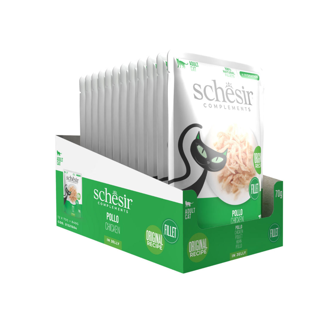 Schesir Complements Cat Wet Food in Jelly Pouch, 70g