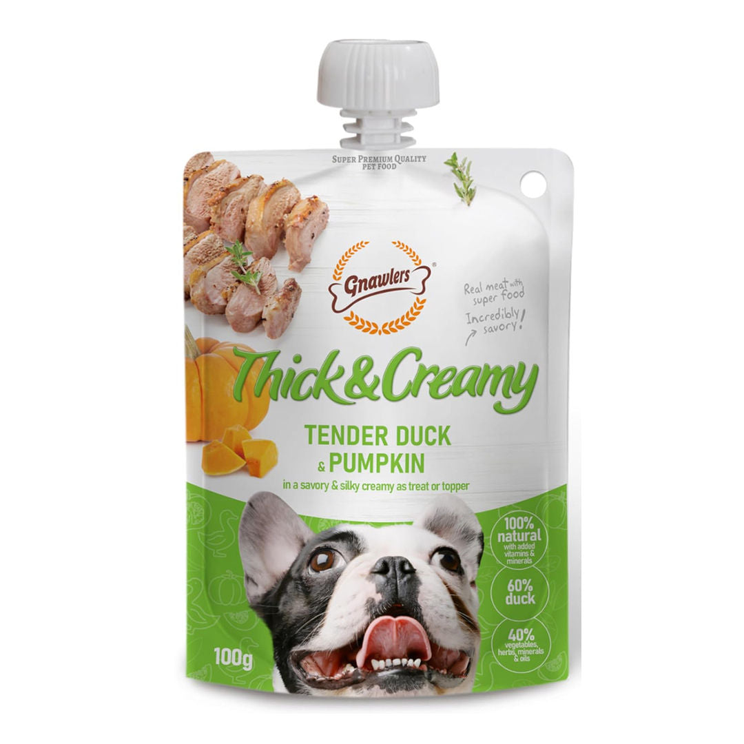 Thick & Creamy Dog Treat, 100 G Natural Pet Food Topper, Lickable Dog Treats, 100% Natural, All Life Stages