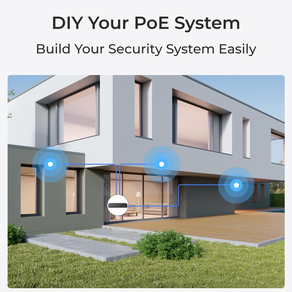 Reolink P430 PoE Security Camera-4K, 5x Optical Zoom, Color Night Vision, PC811AB4K01