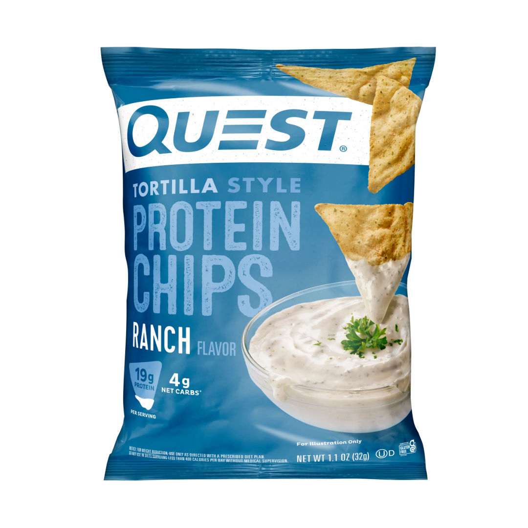Quest Tortilla Style Protein Chips, 32gm, High Protein, Low Net Carb Snack