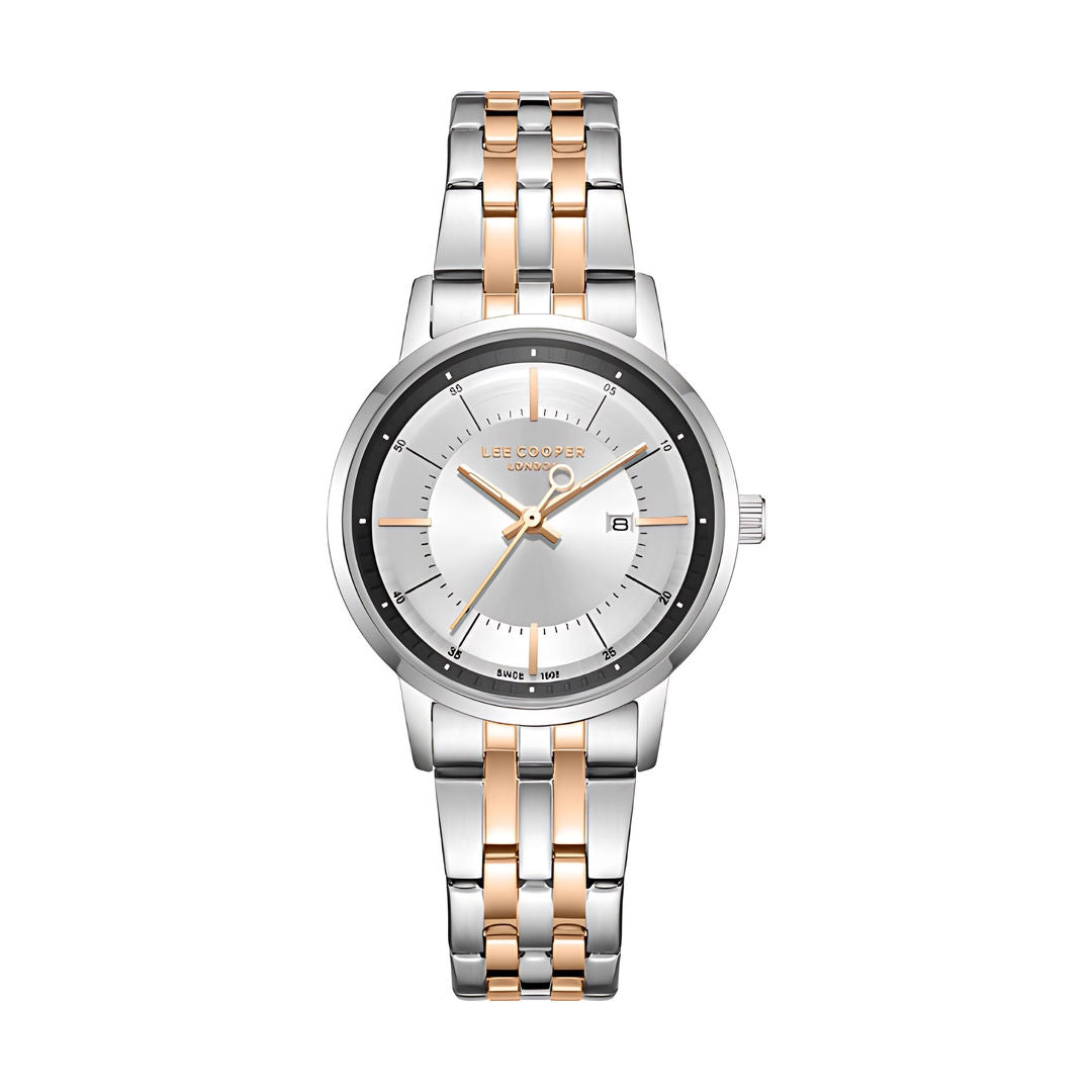 Lee Cooper Women's Silver Dial Analog Watch, LC08165.330