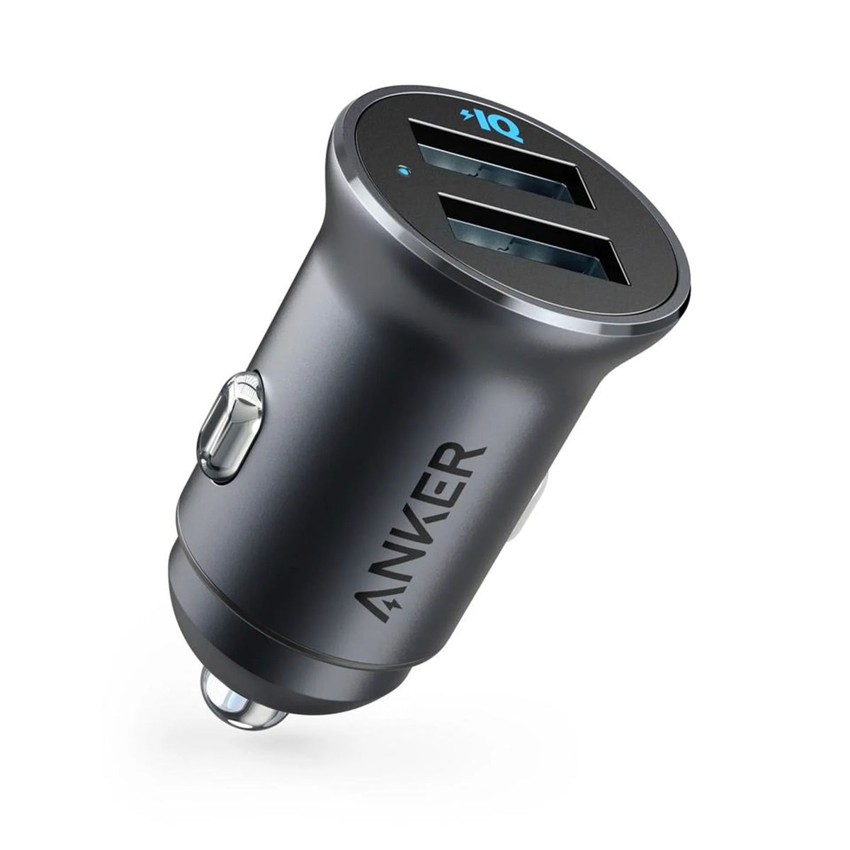 Anker PowerDrive 2 Alloy 24W Car Charger, Black, A2727H12