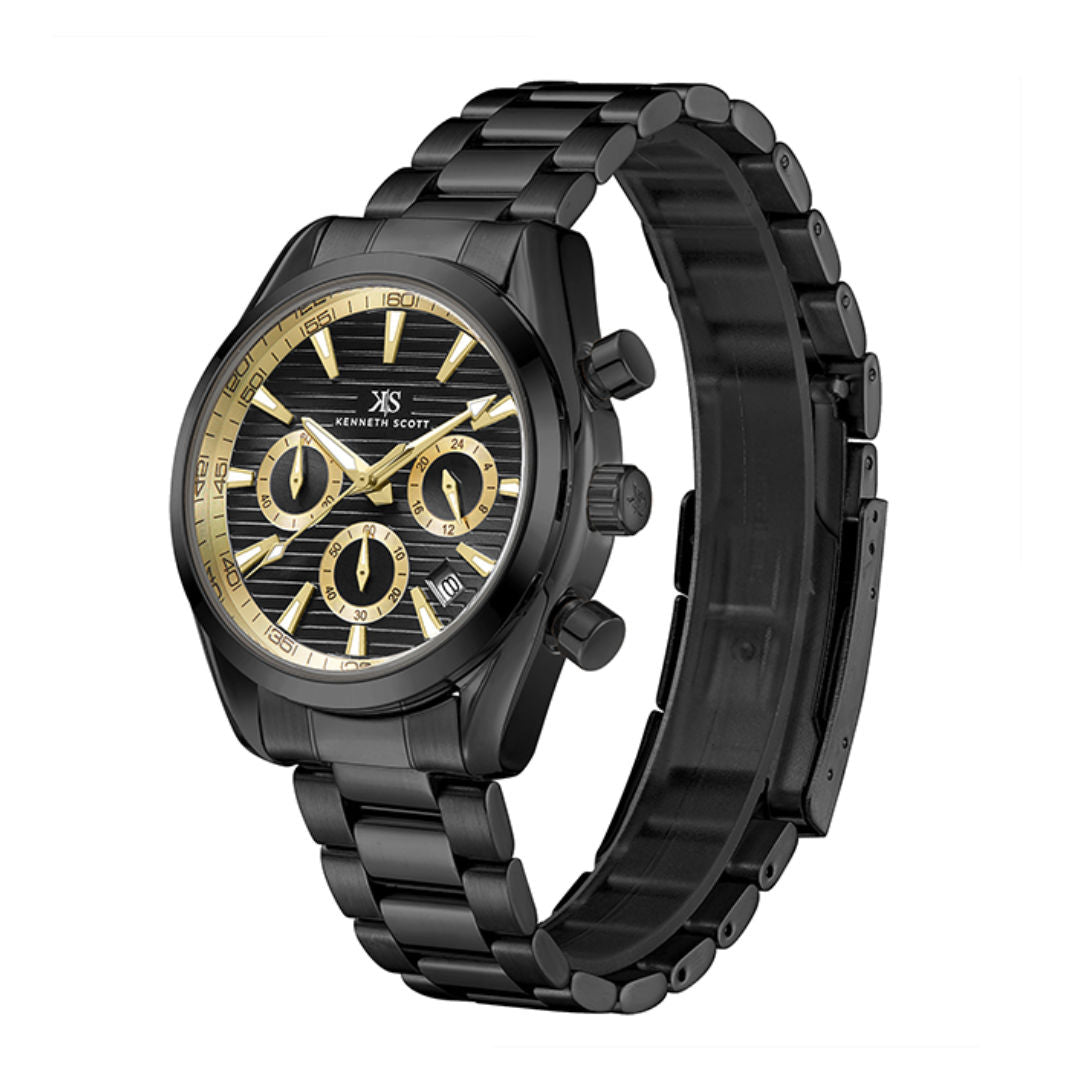 Kenneth Scott Men's Chrono And Multi Function Watch, K23150 Series