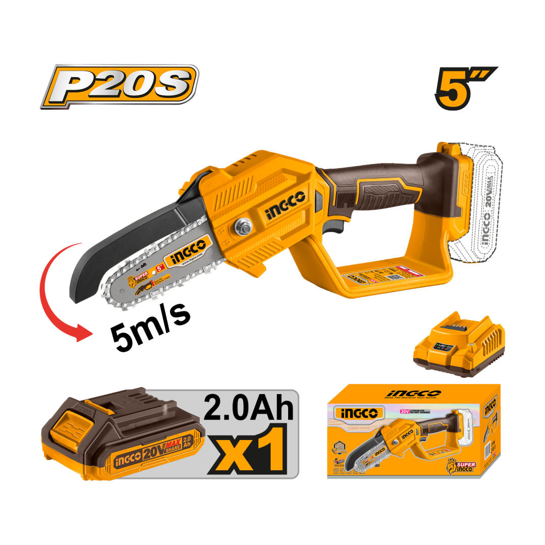 INGCO Cordless Pruner Saw, 20V