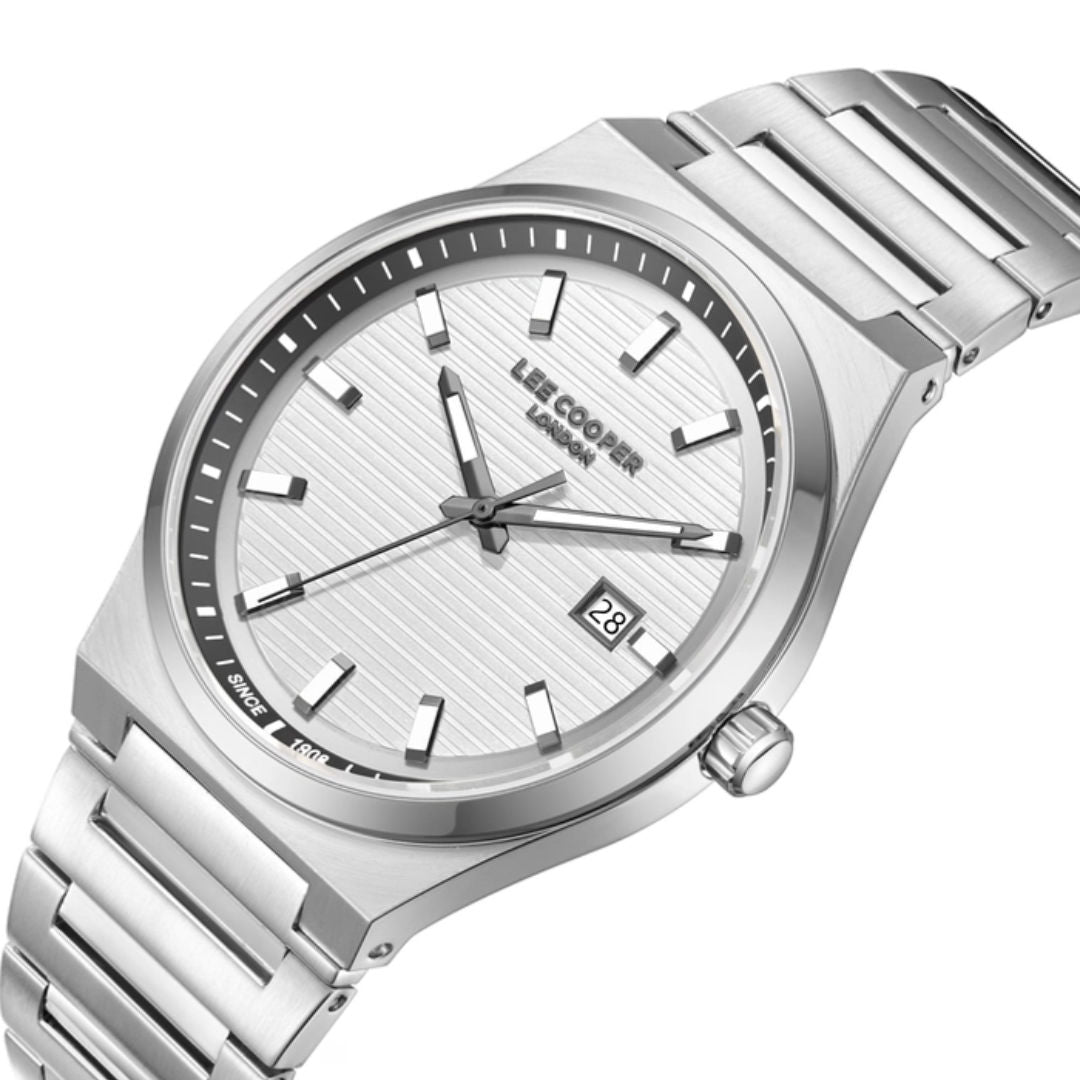 Lee Cooper Men's Analog Silver Dial Watch, LC08288.330