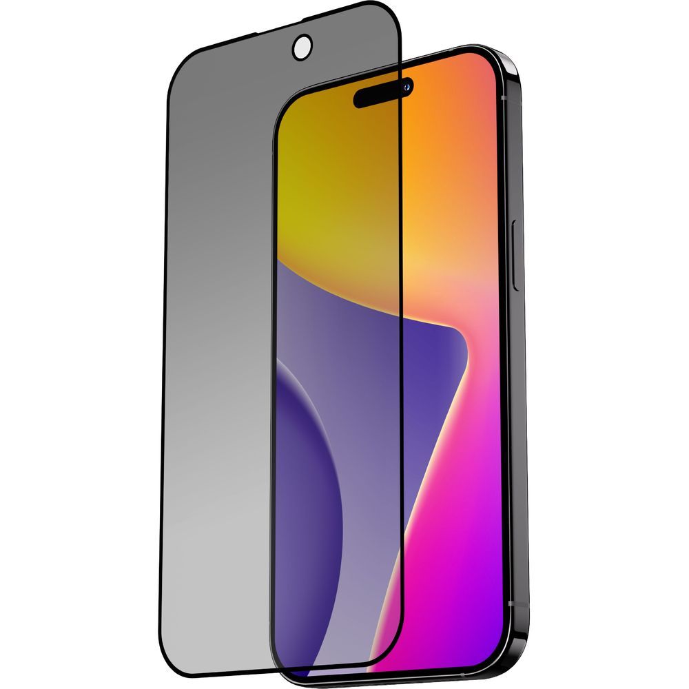 Blupebble Graphene Rock Series Privacy Tempered Glass Screen Protector 2.5D For iPhone 16 Pro & iPhone 16 Pro Max
