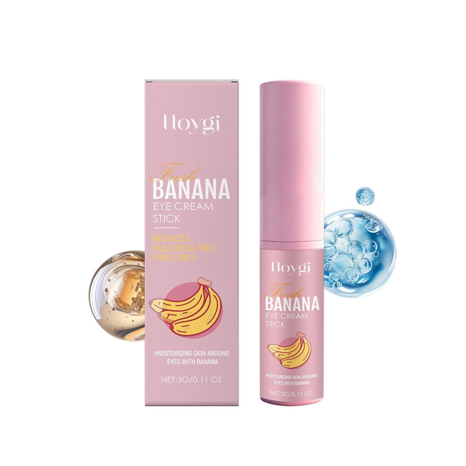Banana Brightening Eye Cream Bar, Hydrating, Nourishing, Anti-Aging, Eye Care ,3g
