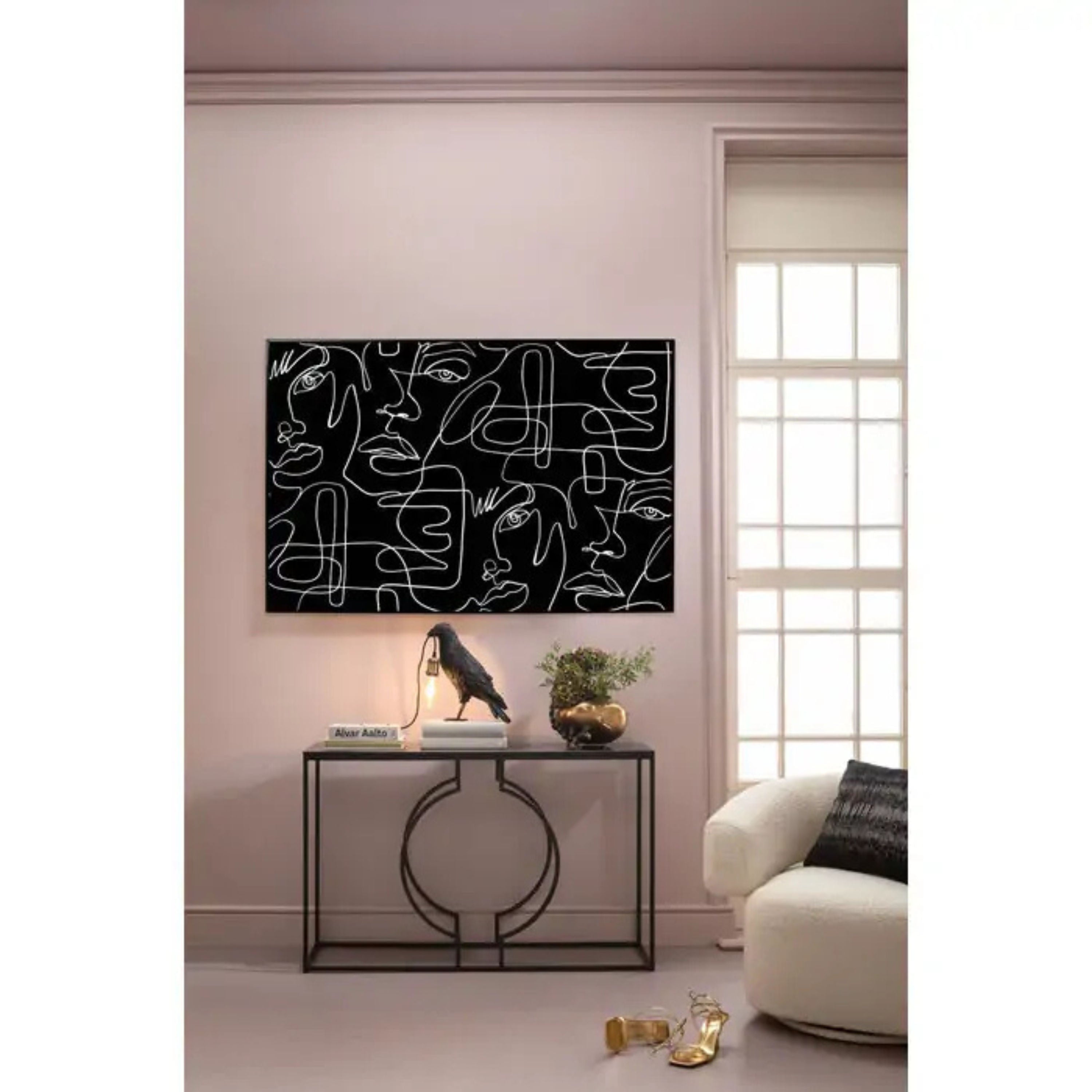 Framed Picture Faccia Arte Drawing 150cm KARE