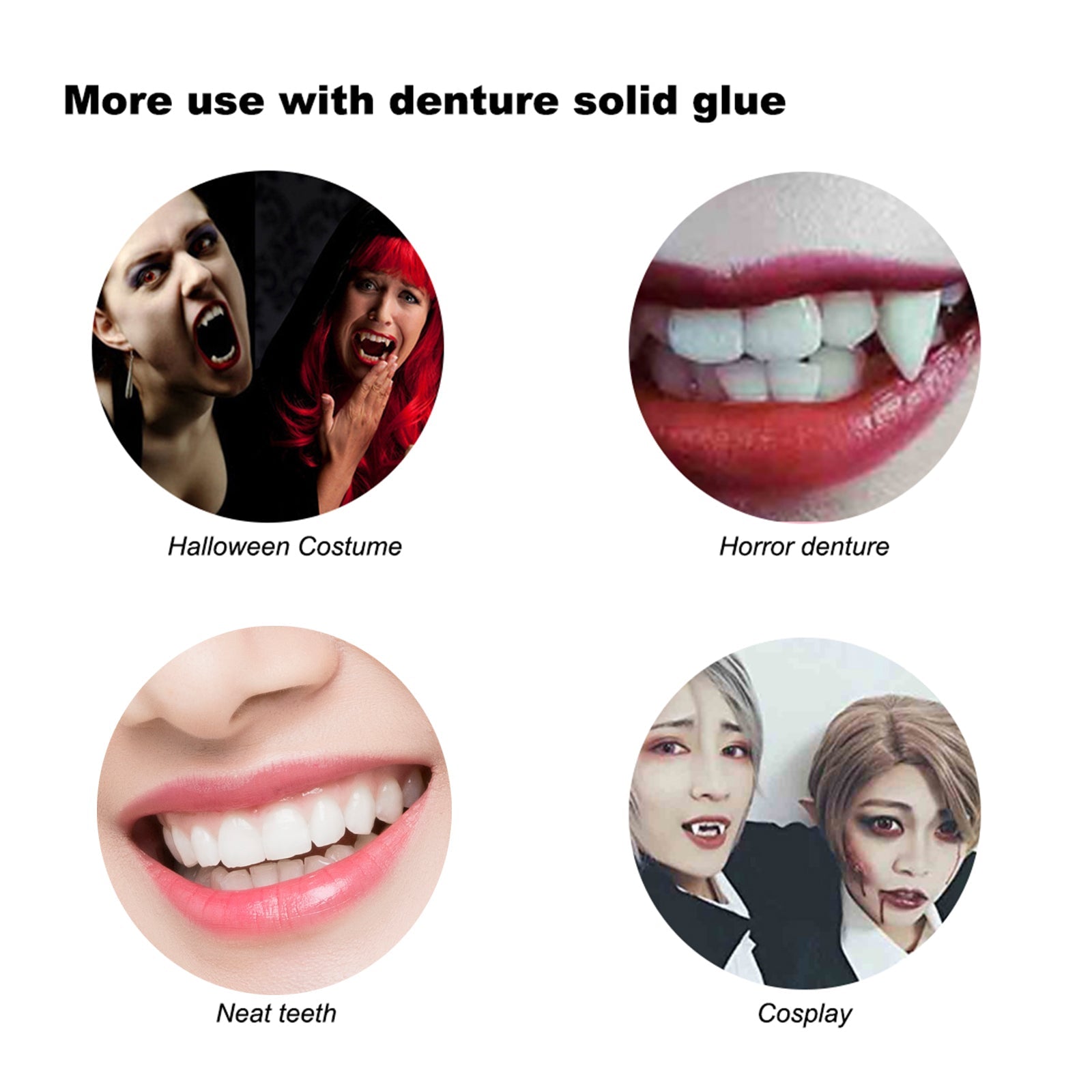 Malleable Dental Gel for Denture Modification, Temporary Tooth Filling, Smile Enhancement ,30ml