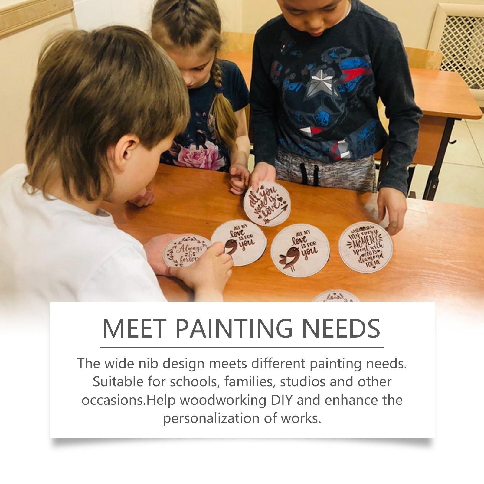 Create Stunning Art Painting with Woodworking Burning Pen, DIY Pyrography Tool ,3 pieces