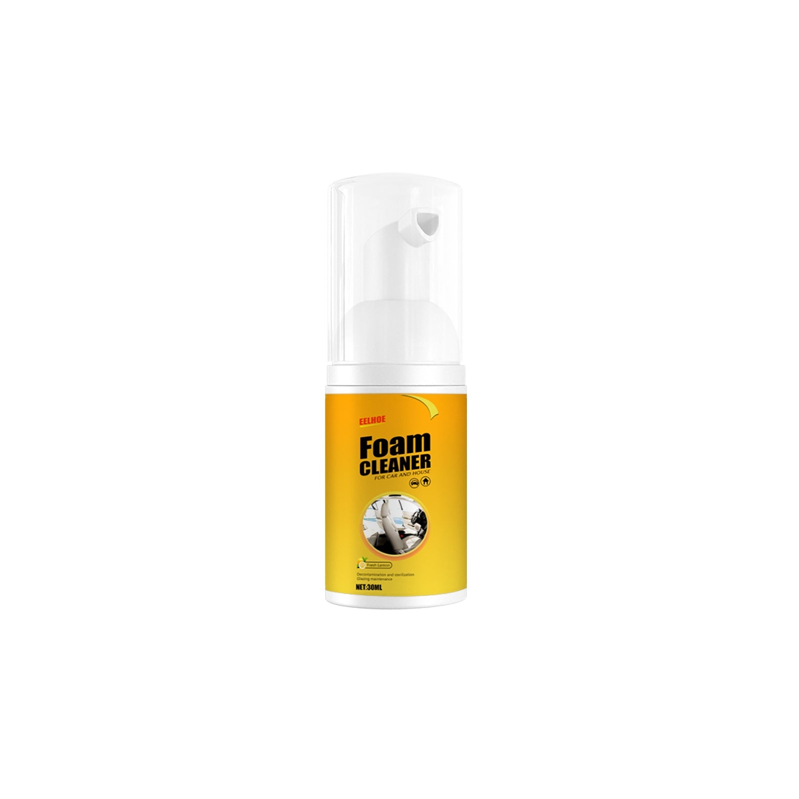 Car Seat Cleaning Foam, Multi-Functional Interior Cleaner for Leather & Dashboard ,30ml
