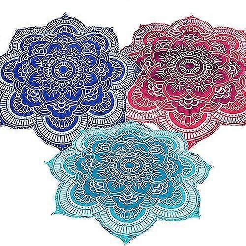Indian Mandala Round Roundie Beach Throw Tapestry Hippy Boho Gypsy Beach Towel zxin