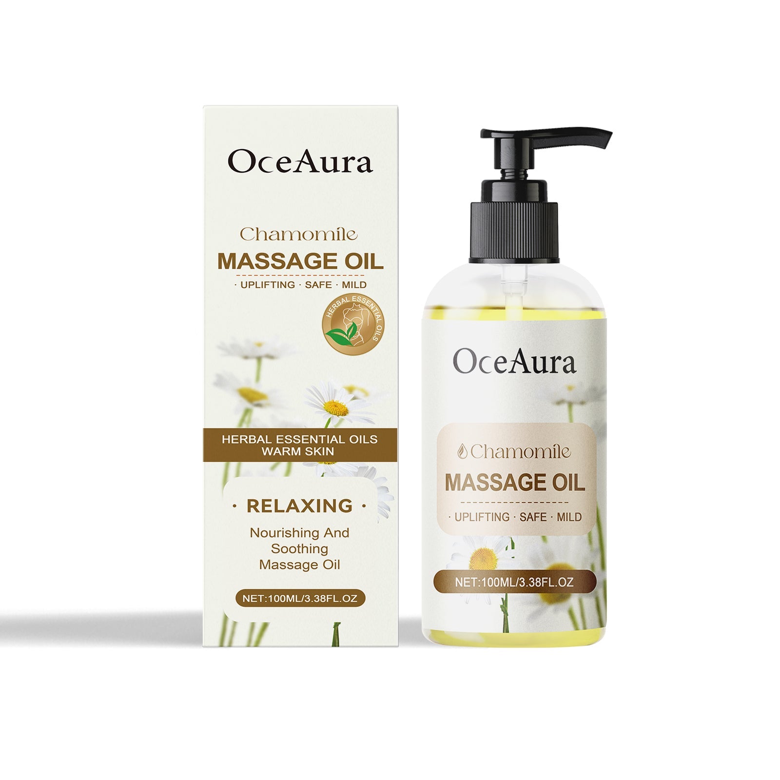 Chamomile Body Oil, Hydrating Moisturizer, Long-Lasting Skin Nourishment ,100ml