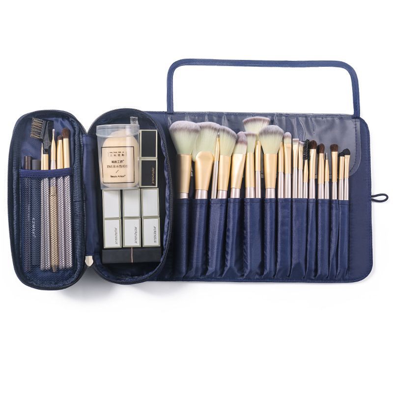 Makeup Brush Organizer Makeup Storage Bag Brush Holder Cosmetic Bag Roll Up Holder