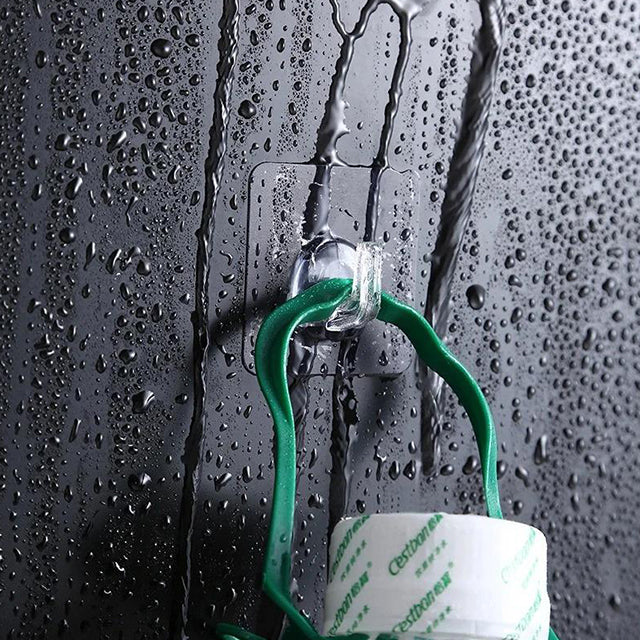 1 Piece Transparent Wall Hooks Hangers - Durable, Easy-to-Install Kitchen & Bathroom Accessories