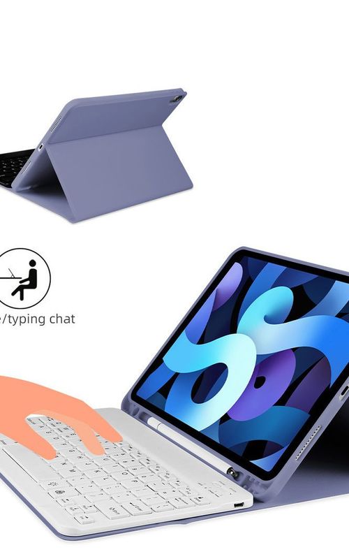 Tablet Case Magnetic Flip Keyboard Protective Case For iPad With Pencil Holder