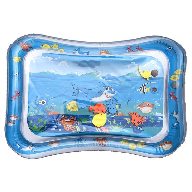 Baby Water Mat Tummy Time Inflatable Play Mat Sensory Toys Early Education