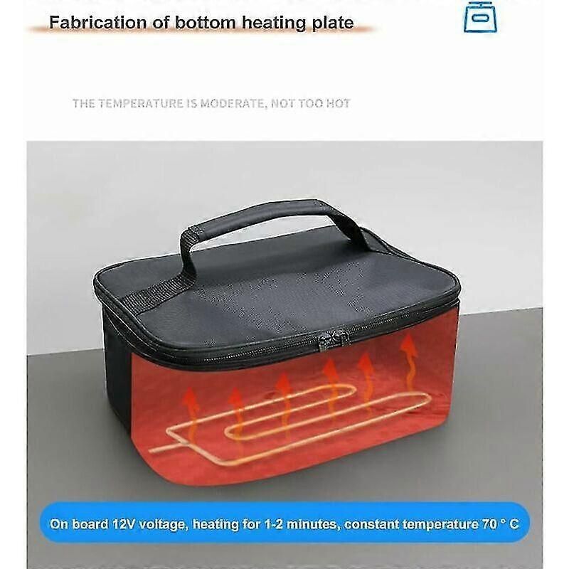 12V Electric Car Cooler Bag Foldable Thermal Picnic Storage