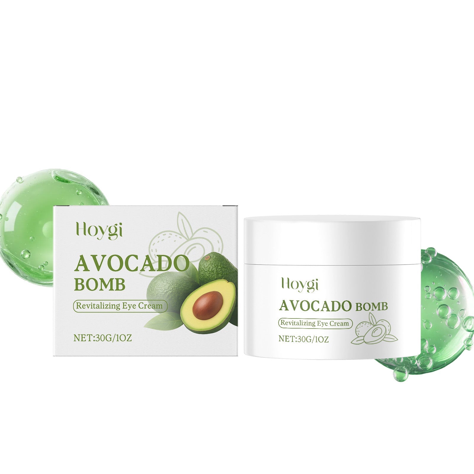Avocado Eye Care Cream, Hydrating Anti-Aging, Reduces Dark Circles, Puffy Eyes ,30g