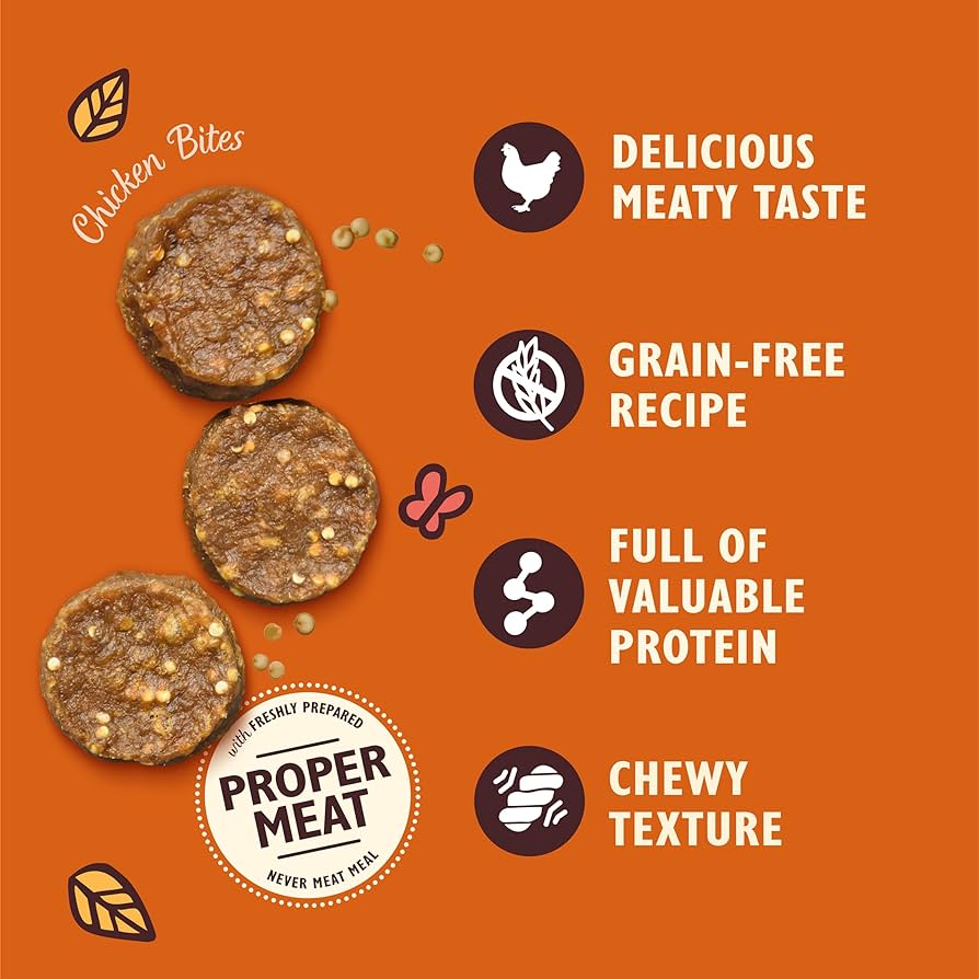 Lily's Kitchen Chomp-Away Chicken Bites Dog Treats  70gms