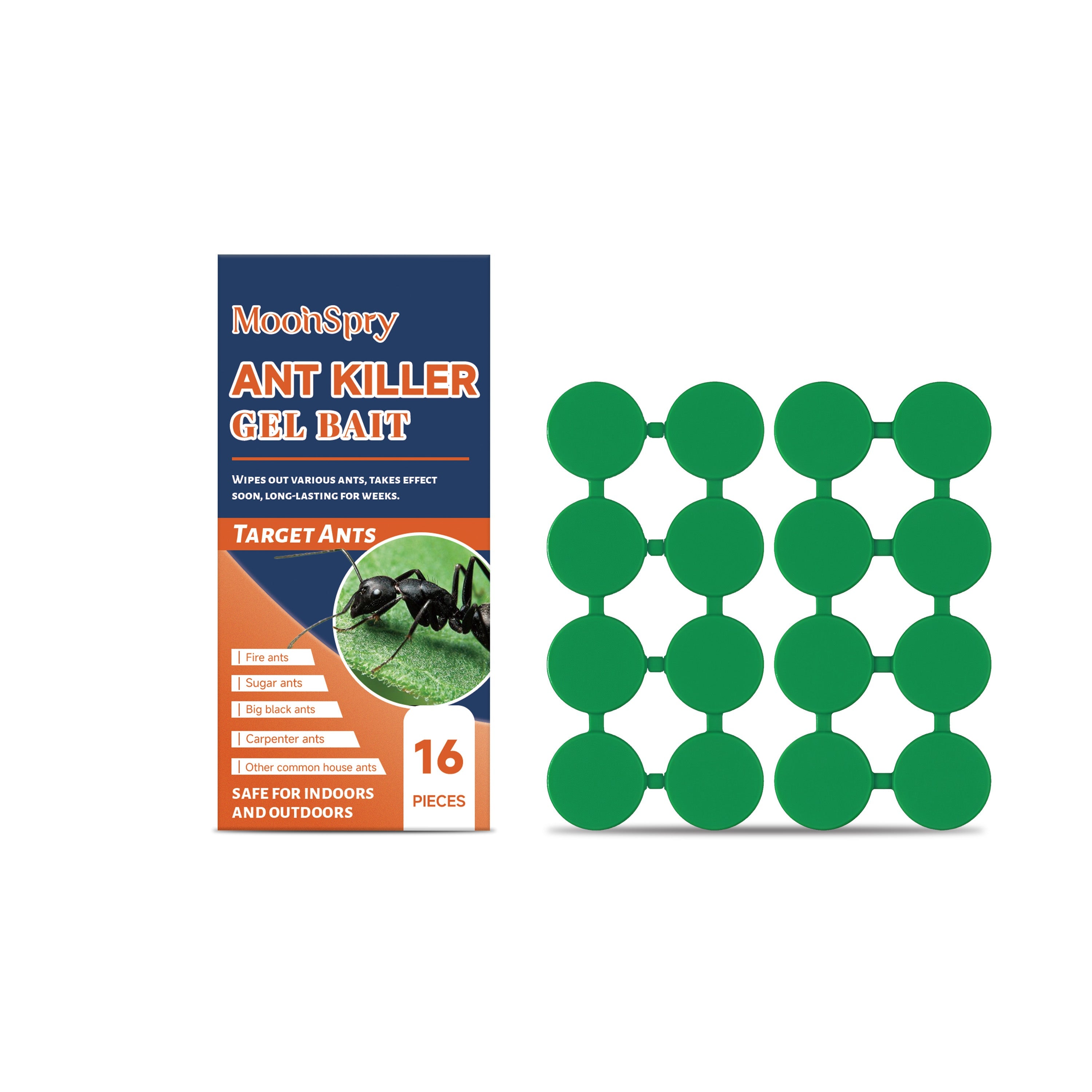 Decoy Ant Bait, Long-Lasting, Indoor Outdoor Insect Repellent, Kitchen Pest Control ,16pcs