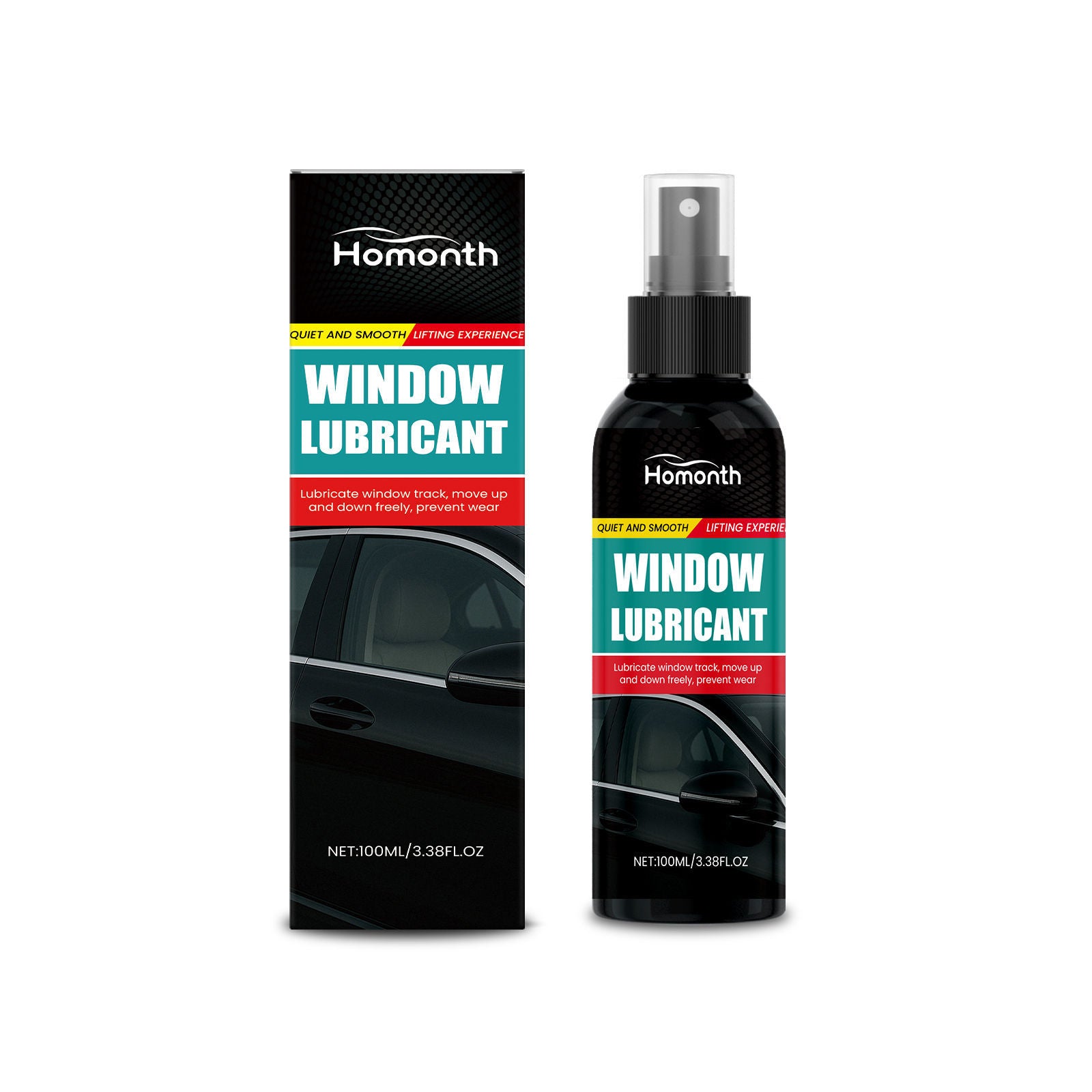 Car Care Noise Reduction Lubricant, Long-Lasting Smooth Window Movement, Anti-Aging Solution ,100ml