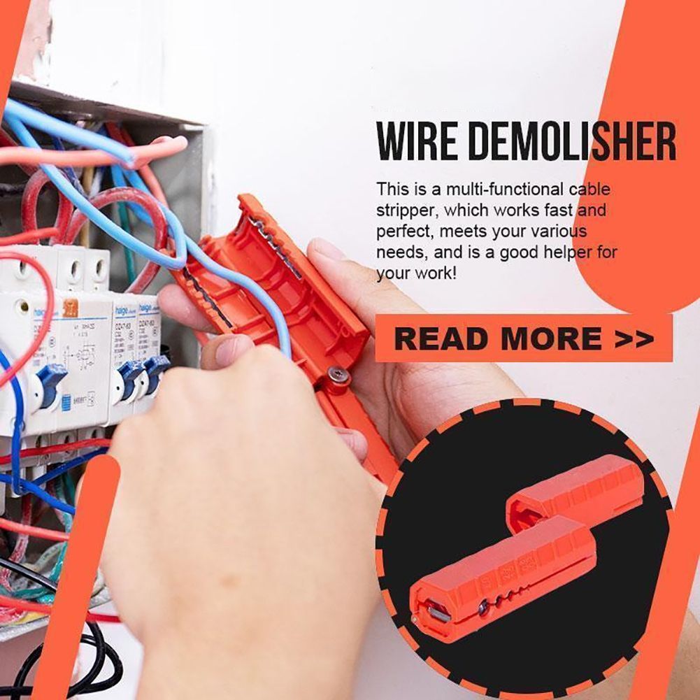 Mini Wire Demolisher Cable Stripping Wire Cutter Portable Wire Stripper Crimping Pen