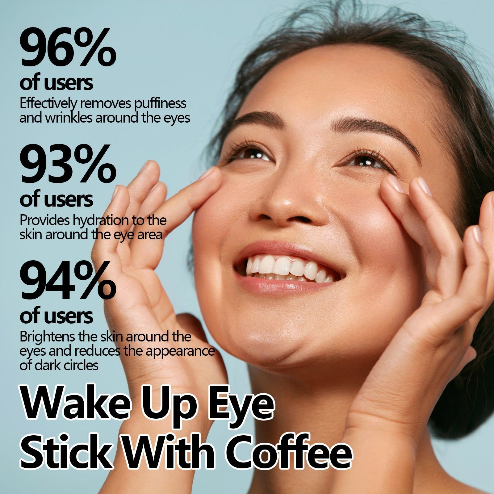 Hydrating Under Eye Balm Stick, Fights Puffiness, Dark Circles, Fine Lines, Youthful Skin ,7g