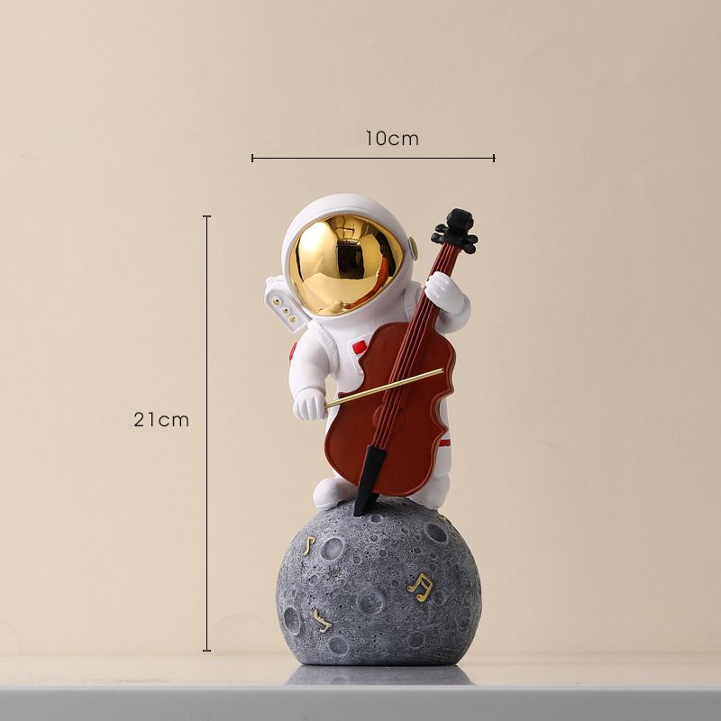 Astronaut Decoration Music Band Resin Astronaut Ornament Spaceman Model Gift
