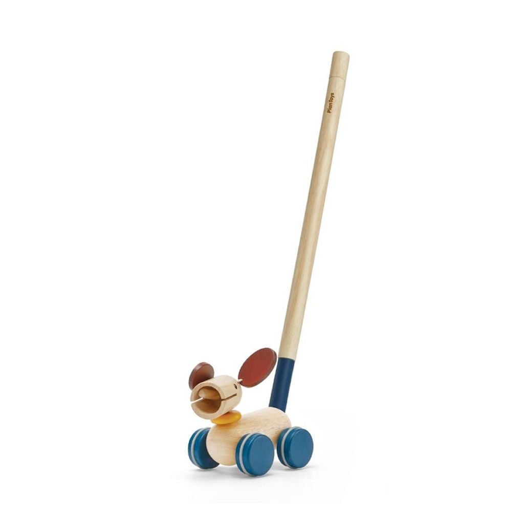 لعبة «Push and Pull Puppy» من PlanToys — لعبة خشبية للمشي