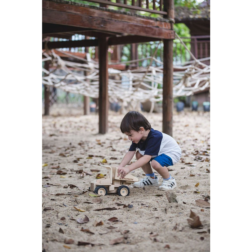 PlanToys Dump Truck — Wooden Toy Vehicle