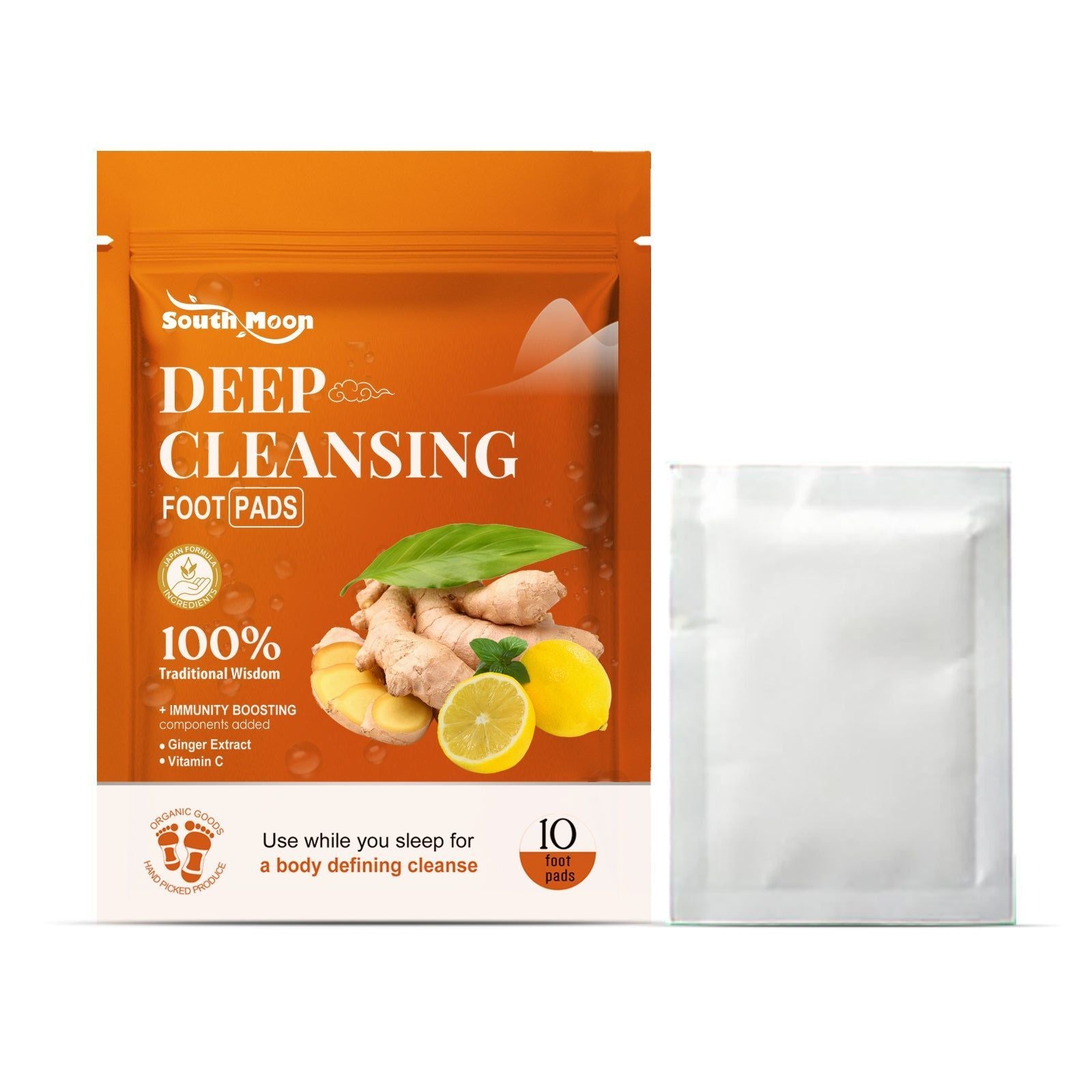 Boost Your Metabolism and Shape Your Body with Ginger Foot Patch for Better Sleep and Stress Relief ,10pcs